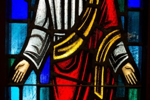 Jesus Stained Glass Religious Stock Image
